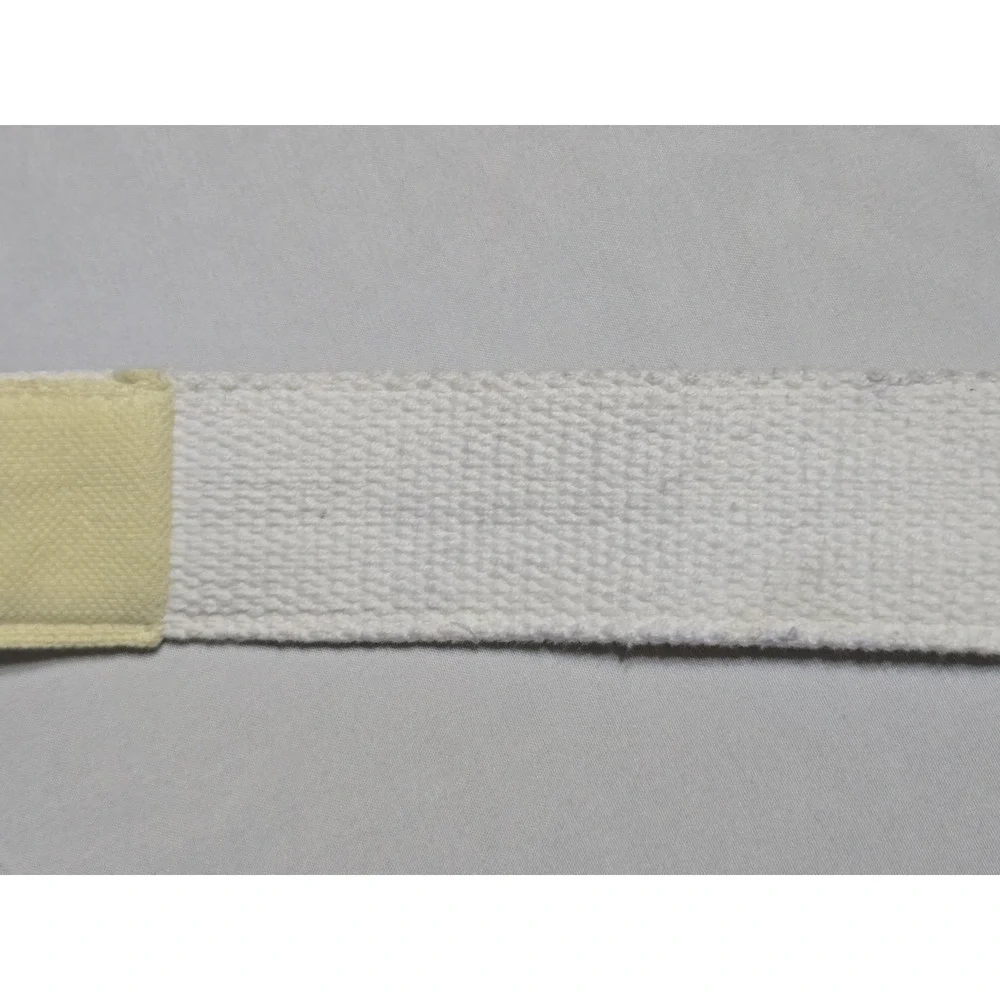 Equine Couture Fabric Cotton D-Ring Belt Yellow Horses Embroidered Rare Size Med